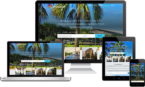 NT Tourism displayed beautifully on multiple devices
